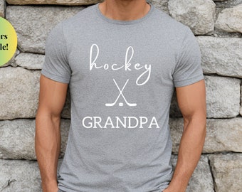 Hockey Grandpa Shirt, Gift for Father's Day, Hockey Grandpa T-Shirt, Hockey T-Shirt for Grandpa, Grandpa Shirt, Father's Day Gift