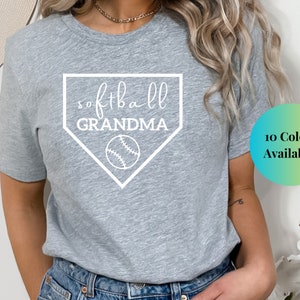 Softball Grandma Shirt, Regalo per la festa della mamma, Camicia Softball da donna, Camicia Softball carina, Softball Nana, Camicia Nana sportiva, Softball Grammy