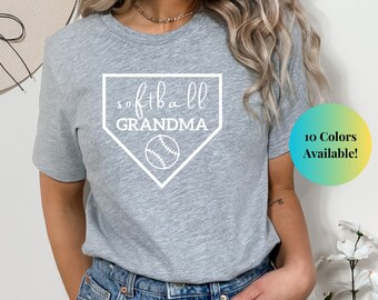 Softball Grandma Shirt, Mother's Day Gift, Women's Softball Shirt, Cute Softball Shirt, Softball Nana, Sports Nana Shirt, Softball Grammy