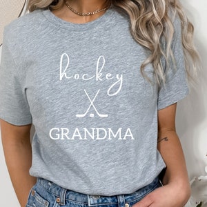 Hockey Grandma Shirt, Gift for Mother&#39;s Day, Hockey Grandma T-Shirt, Hockey T-Shirt for Grandma, Grandma Shirt, Mother&#39;s Day Gift Idea