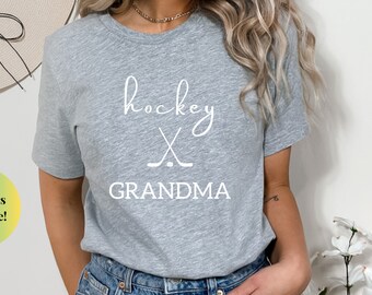Hockey Grandma Shirt, Gift for Mother's Day, Hockey Grandma T-Shirt, Hockey T-Shirt for Grandma, Grandma Shirt, Mother's Day Gift Idea