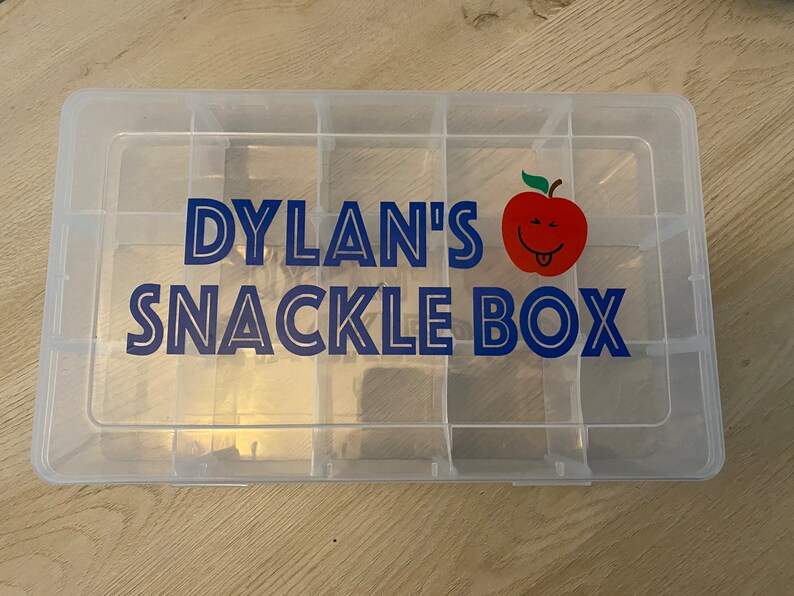 Personalized Snackle Box /kids Snack Box / Picnic Snack Box / Etsy