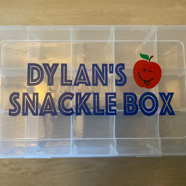 Personalized Snackle Box /Kids’ Snack Box / Picnic Snack Box / Travel Snackle