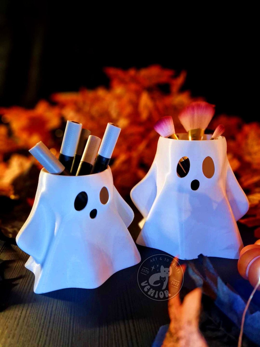 Ghost Brush & Pencil Holder // Planter // Gothic Halloween Spooky