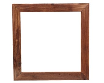 Cornice portafoto per foto 30 x 30 cm - realizzata in autentico legno di recupero proveniente da un fienile - cornice in legno artigianale della regione dell'Algovia