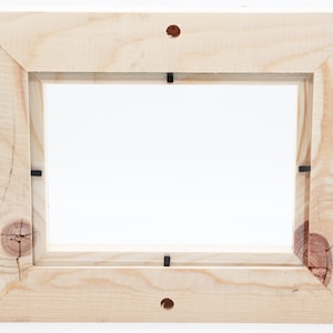 Picture frame reclaimed barn wood handmade wooden frame from the Allgäu 23.5 x 23.5 image 6