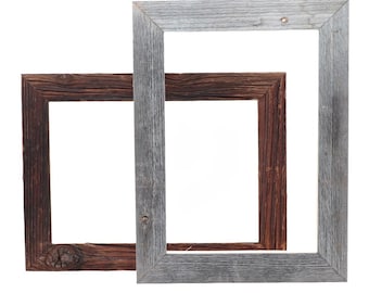 Tavelram för 21 x 30 cm bilder - tillverkad av äkta återvunnet ladugårdsvirke - handgjord träram från Allgäu-regionen