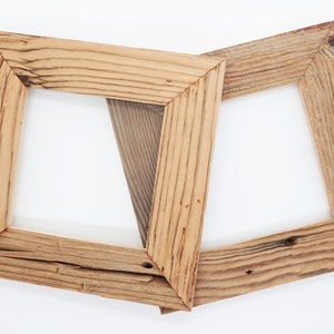 Picture frame reclaimed barn wood handmade wooden frame from the Allgäu 23.5 x 23.5 image 2