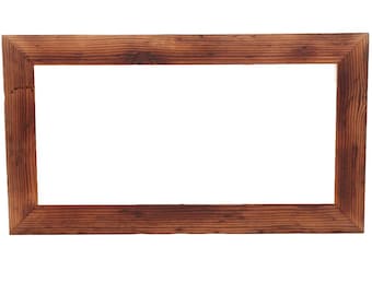 Tavelram för 20 x 40 cm bilder - tillverkad av äkta återvunnet ladugårdsvirke - handgjord träram från Allgäu-regionen