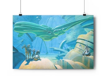 Mothership Art Print by Alan Okamoto - Sci-Fi Illustration