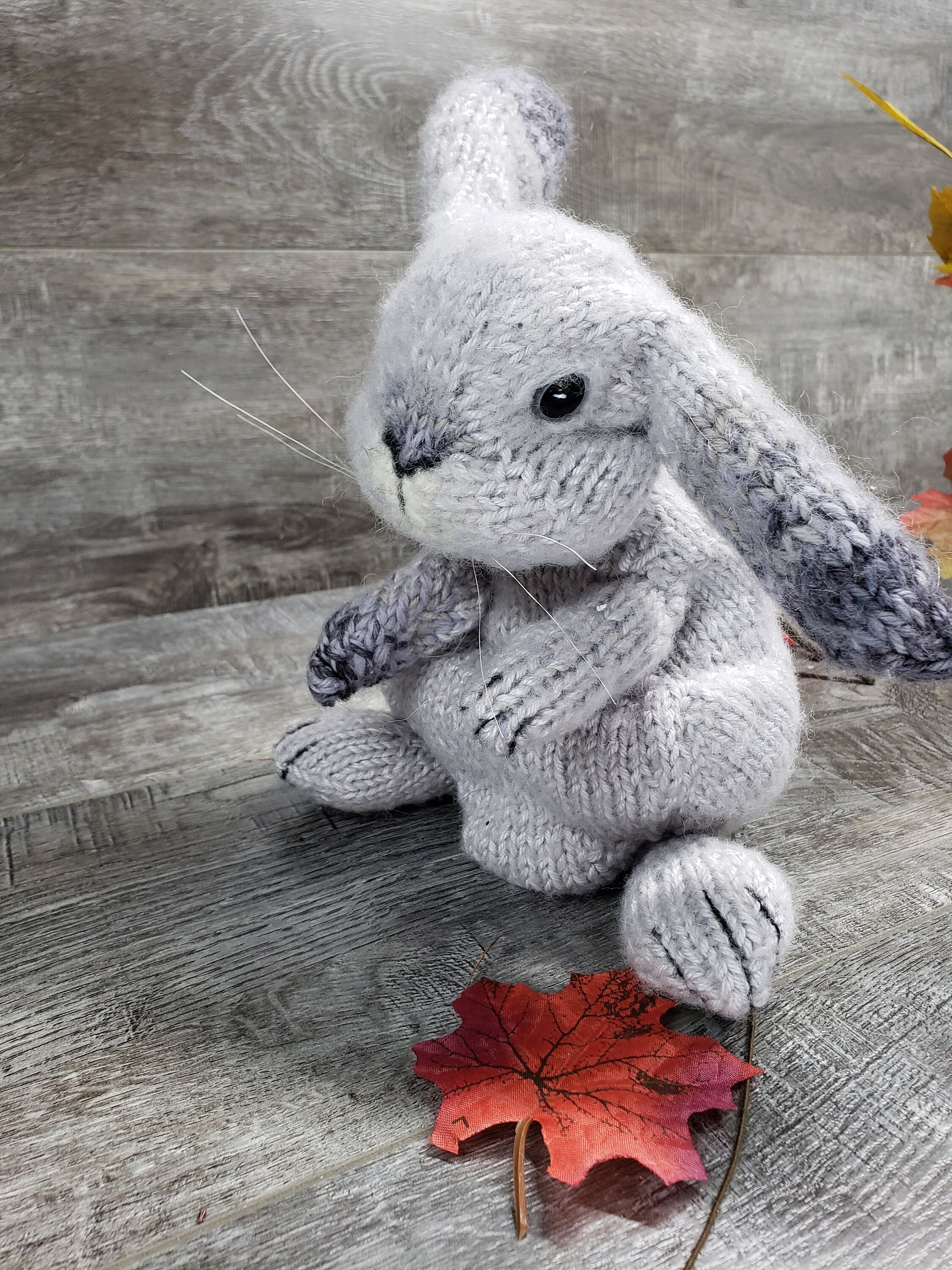 Sable Loop Rabbit Bunny Rabbit • Knitted·• Realistic • Pastel Purple Sable Lop • Custom ...