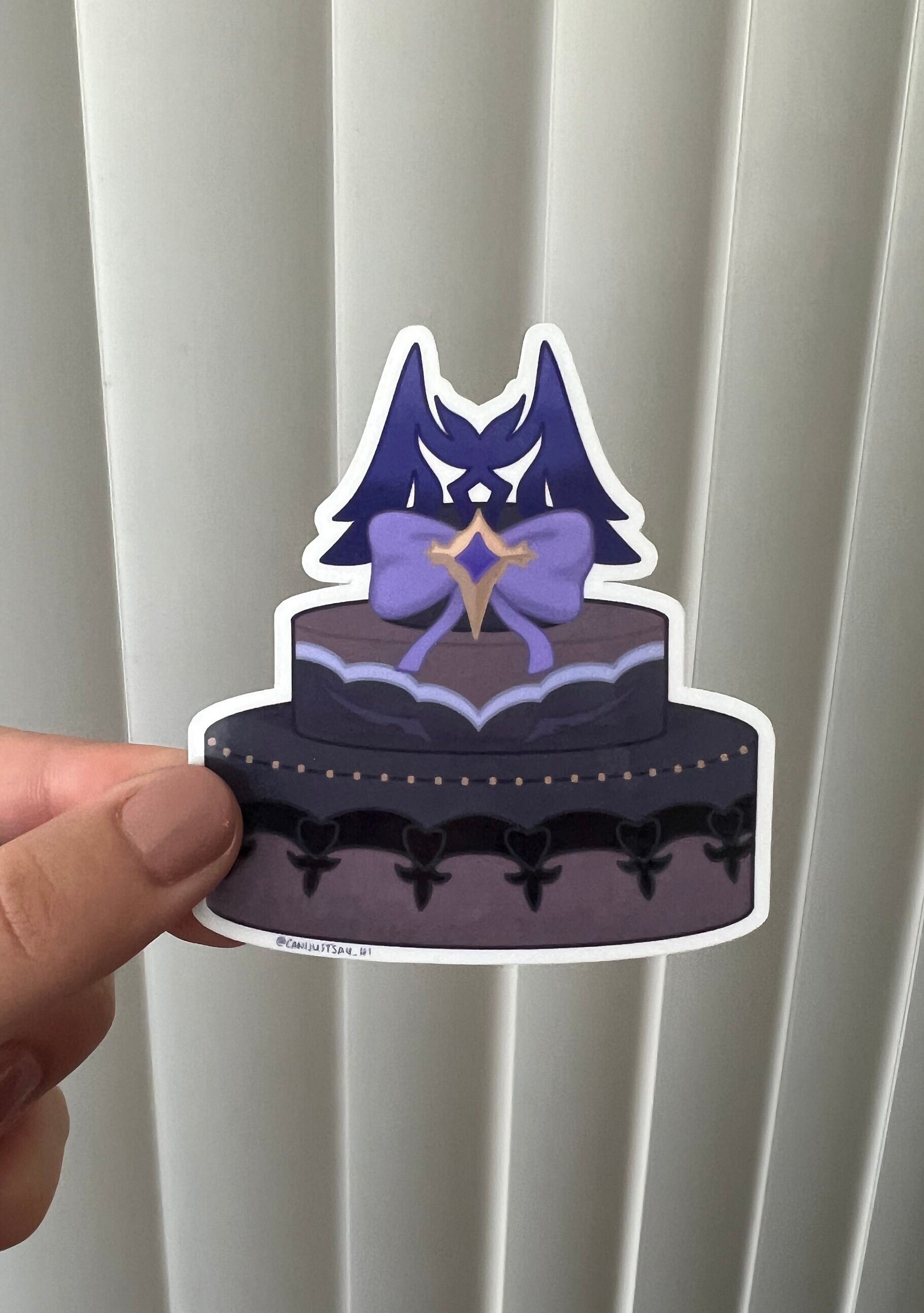 Genshin Impact Fischl 3-tier Cake Sticker - Etsy