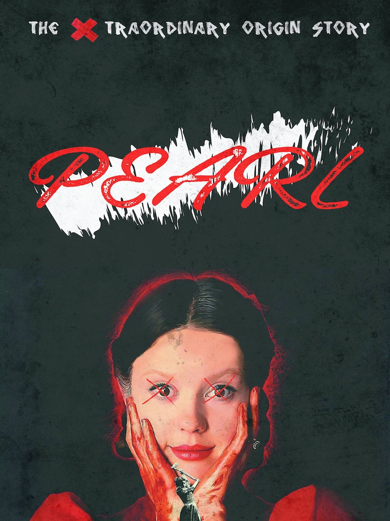 A24 Pearl Movie Poster 2022 Mia Goth Aesthetic Minimalist Etsy UK