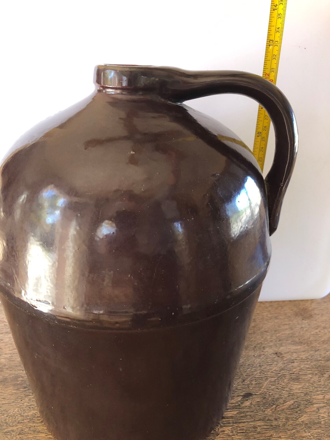 PEORIA POTTERY 2 Gallon Brown Jug Etsy