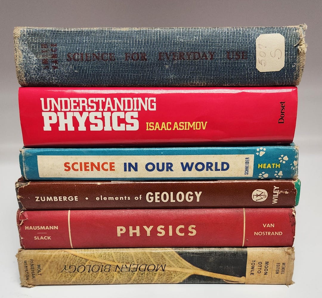 Science Hardback Vintage Hardcover Science Books - Etsy