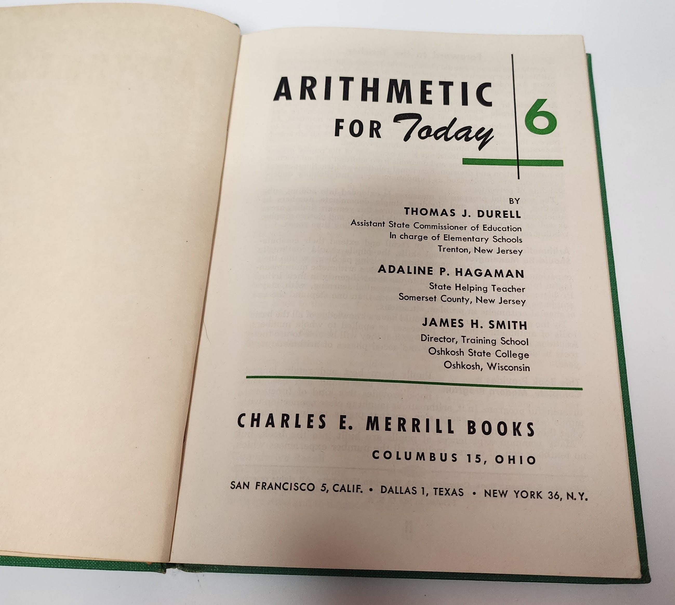 Vintage Hardcover Math Books - Etsy