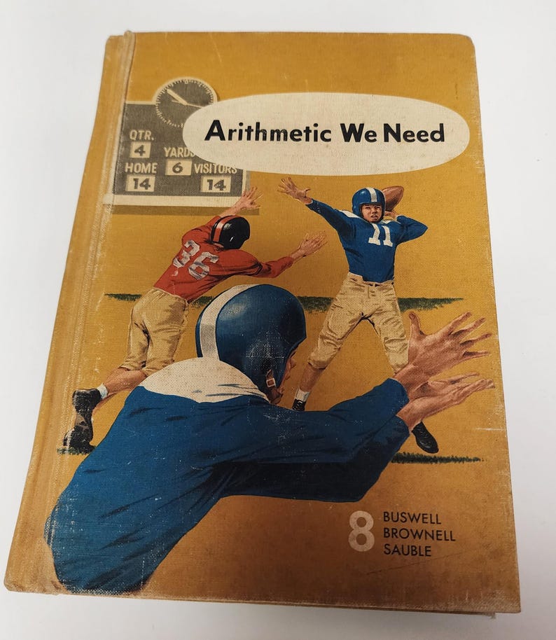 Vintage Hardcover Math Books - Etsy