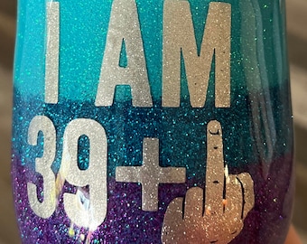 Glitter Wine Tumblers