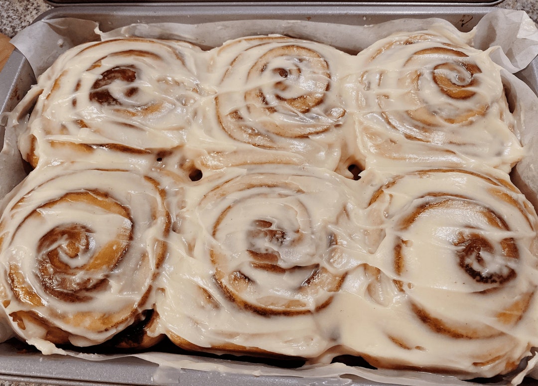 6 LARGE Cinnamon Buns Cinnamon Rolls UK Nextday Delivery Etsy UK