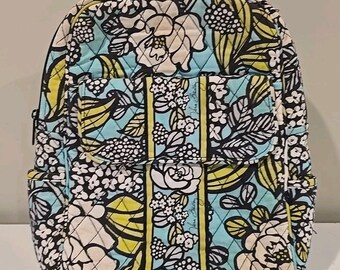 Vera Bradley Blue Floral Lily Backpack - Etsy display picture 2