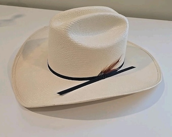 Vintage Roper Palo Durp Cowboy Hat - Silver Size 7 Rare