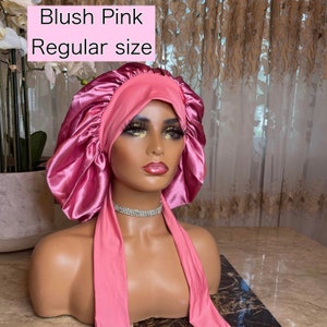 Lux Hair Bonnet (regular size), Luxury Satin Single Lined, Adjustable Tie Bonnet for ALL Hair Types | Best Selling | Fast Shipping