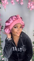 Lux Hair Bonnet (regular size), Luxury Satin Single & Double Lined, Adjustable Tie Bonnet for ALL Hair Types | Best Selling | Fast Shipping