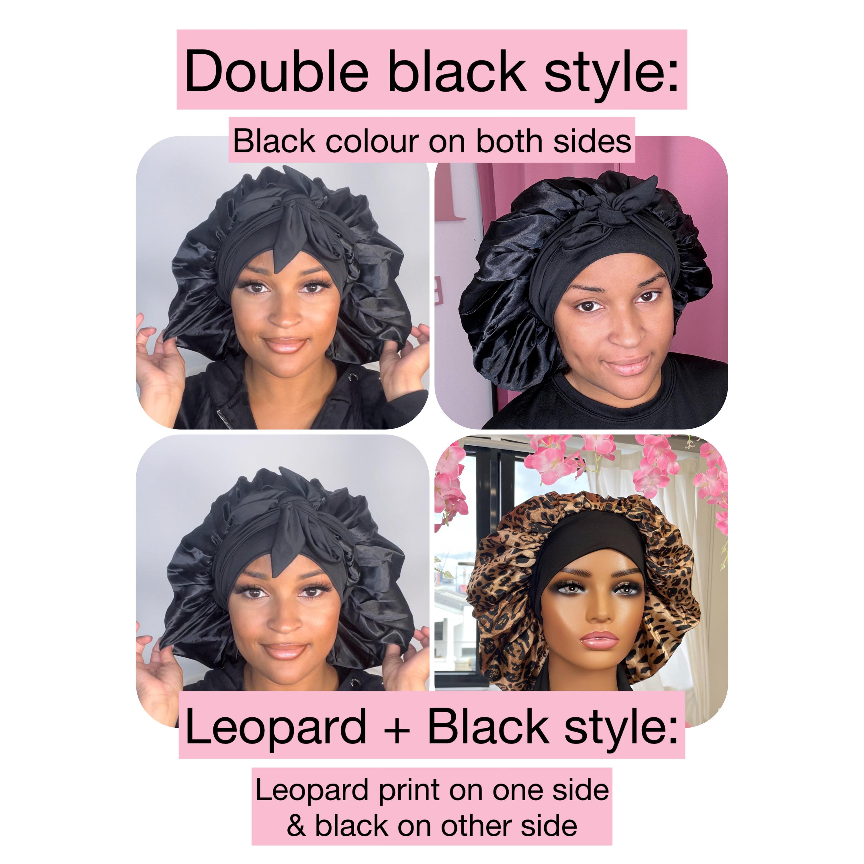 Lux Hair Bonnet (regular size), Luxury Satin Single & Double Lined, Adjustable Tie Bonnet for ALL Hair Types | Best Selling | Fast Shipping