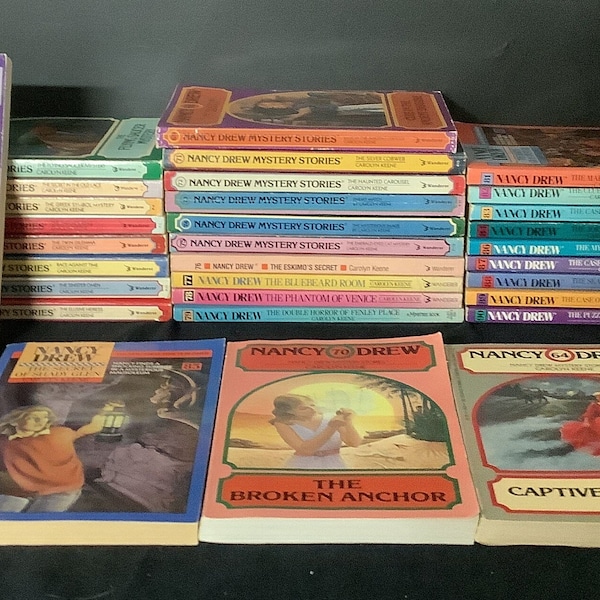 Nancy Drew Stories: You Choose Title, Build a Book Lot, Collection Vintage 1980s Paperback