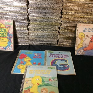 Build a Book Lot, YOU CHOOSE, Little Golden Books Sesame Street Various Years