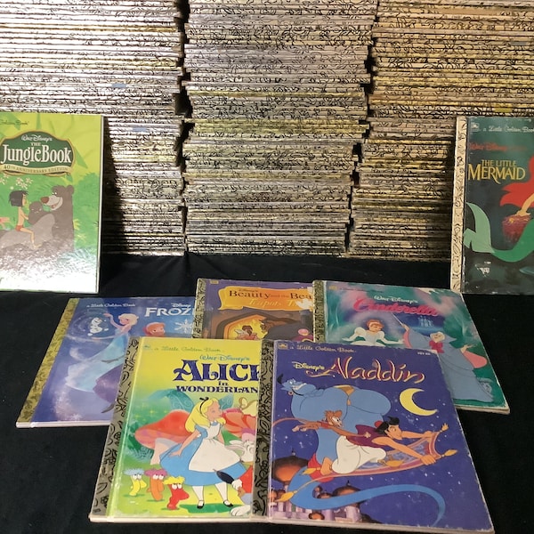 Disney Build a Book Lot, YOU CHOOSE, Little Golden Books Many Years