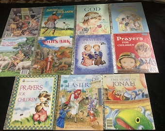 Construye un lote de libros, TÚ ELIGES, Pequeños Libros Dorados Libros Religiosos Muchos Años