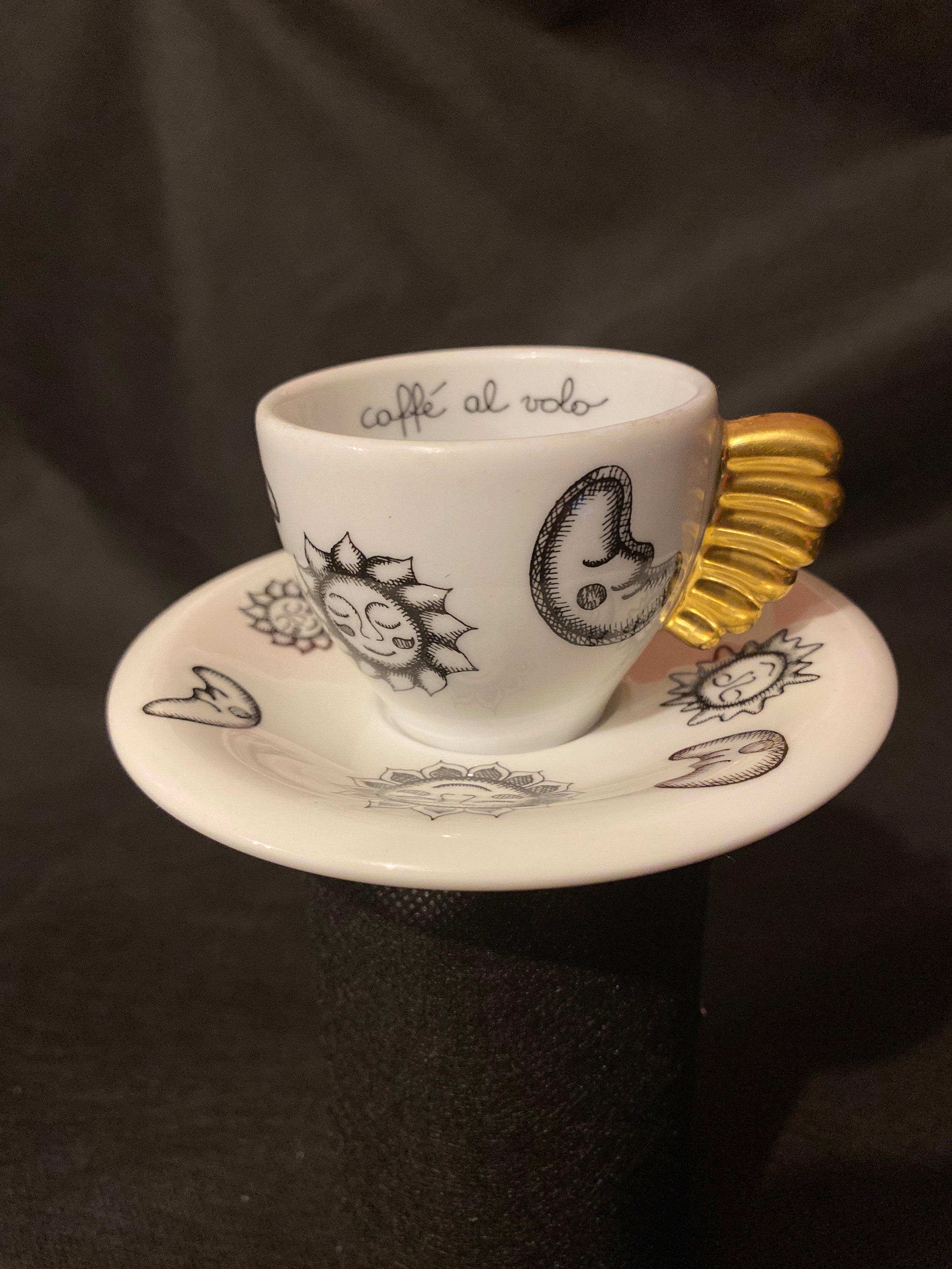 Thun Caffe Al Volo Demitasse Cup Saucer Italian Wings Expresso Service  cappuccino 0.1L / 100ml