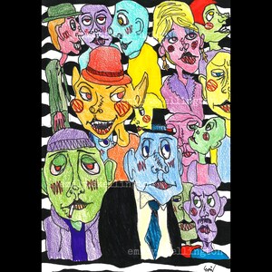 Visages - Impression d'art originale