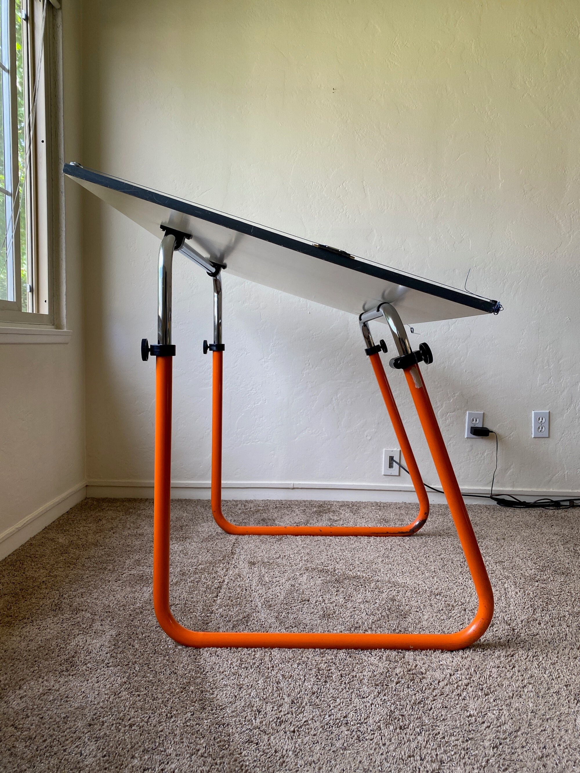 60s / 70s Italian Lolly Drafting Table / Desk by Neolt Italy
