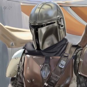 Mandolorian, Mando, Digital Art, Digital Download,