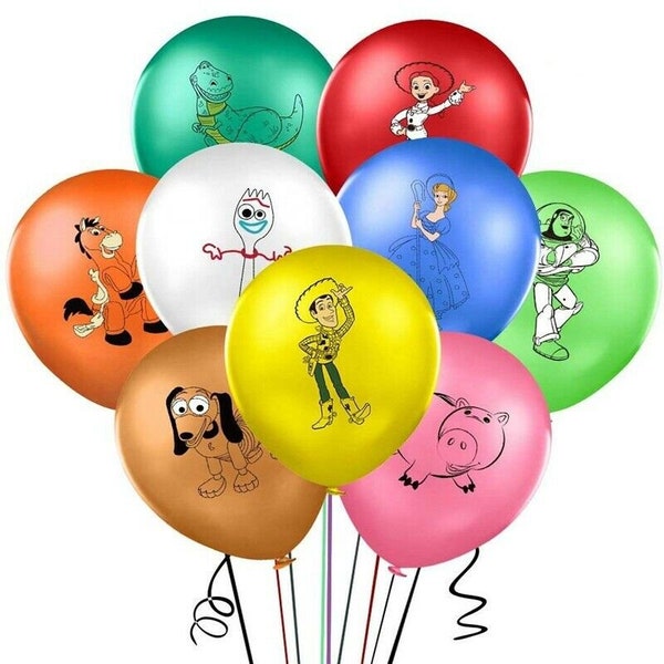 Toy Story x10 Latex Balloons Birthday Party Decoration Boys Girls Kids Helium Buzz Woody