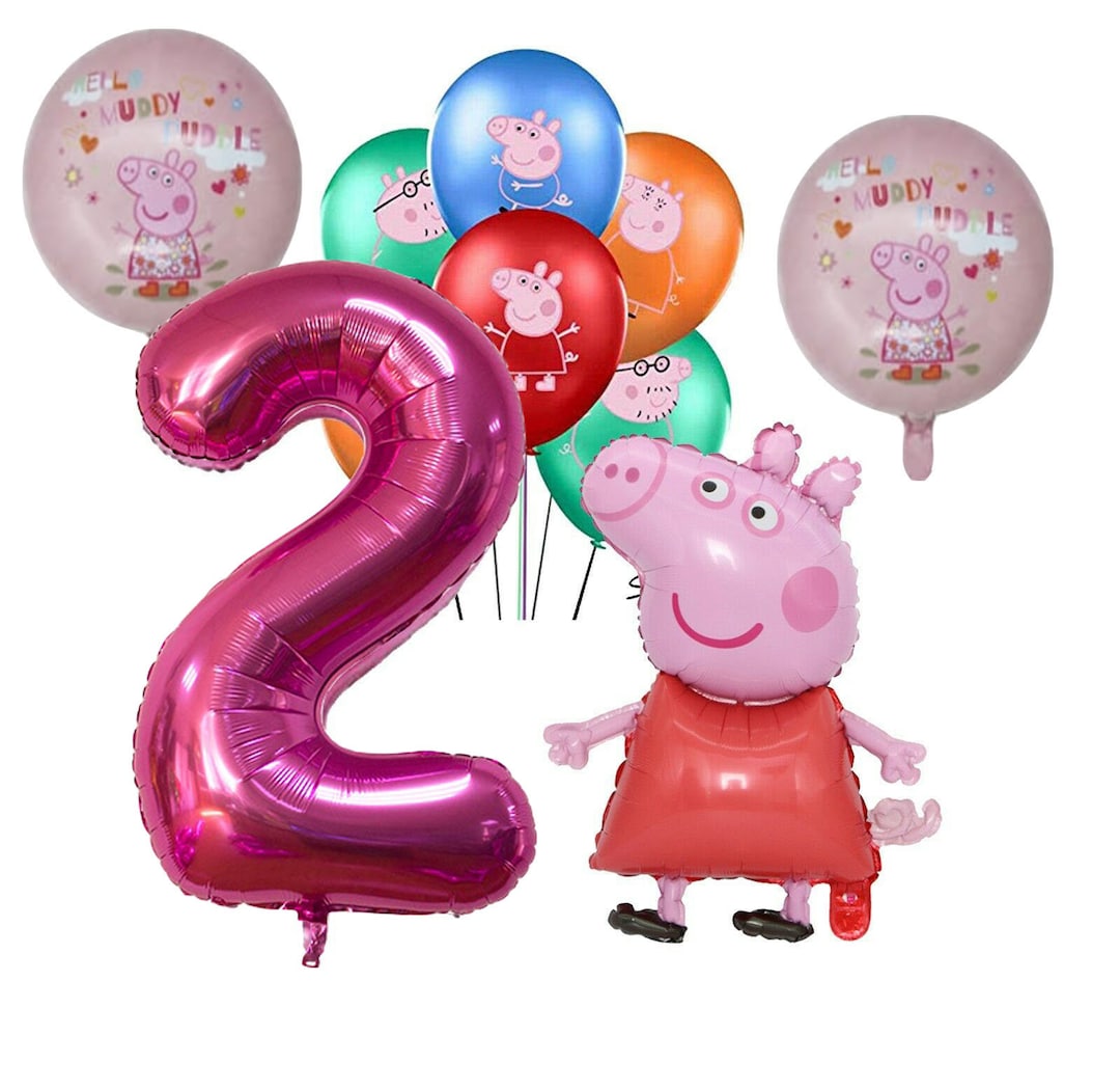 Peppa Pig Age 2 Balloon Set Birthday Party Decoration Boys Girls Kids peppa-pig-age-2-balloon-set-birthday-party-decoration-boys-girls-kids