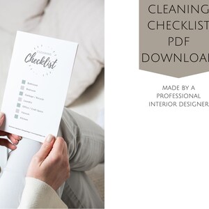 Weekly cleaning checklist, cleaning planner, cleaning schedule and checklist, cleaning checklist printable, cleaning schedule printable