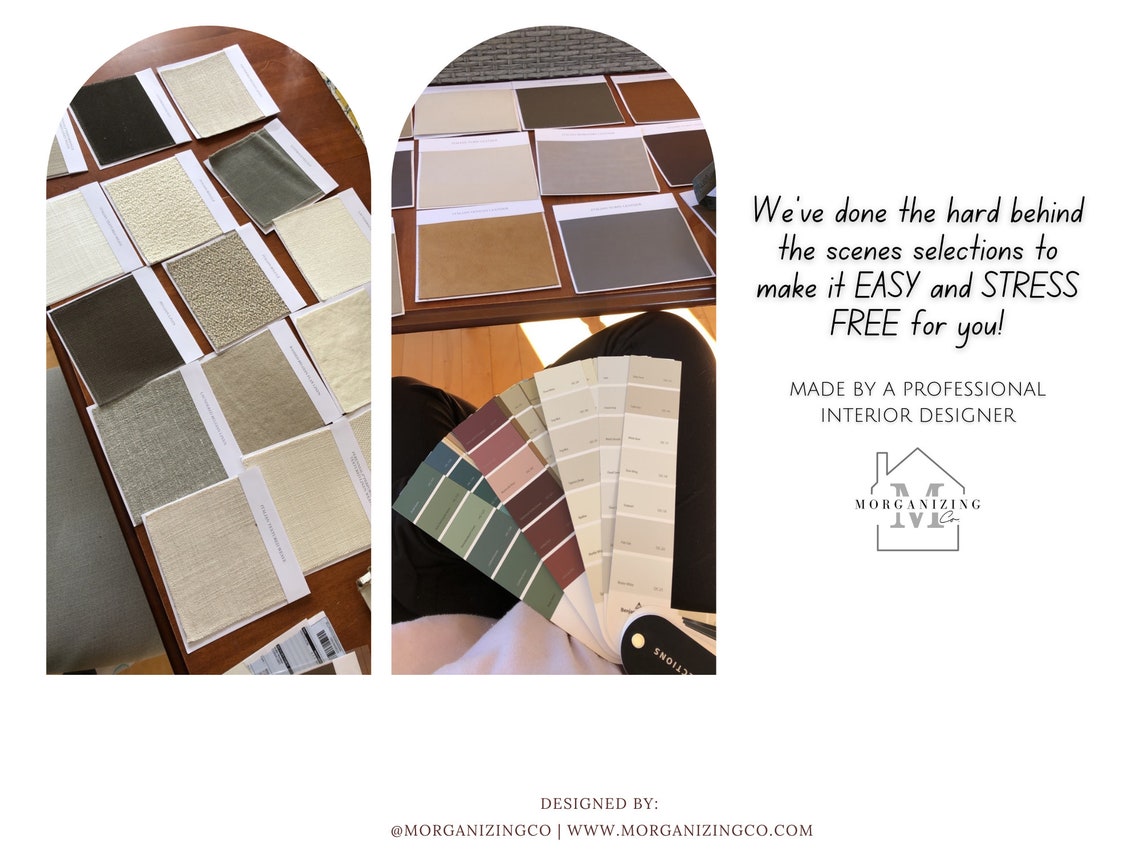 Modern Farmhouse Bathroom Design Mood Board Template Mood - Etsy