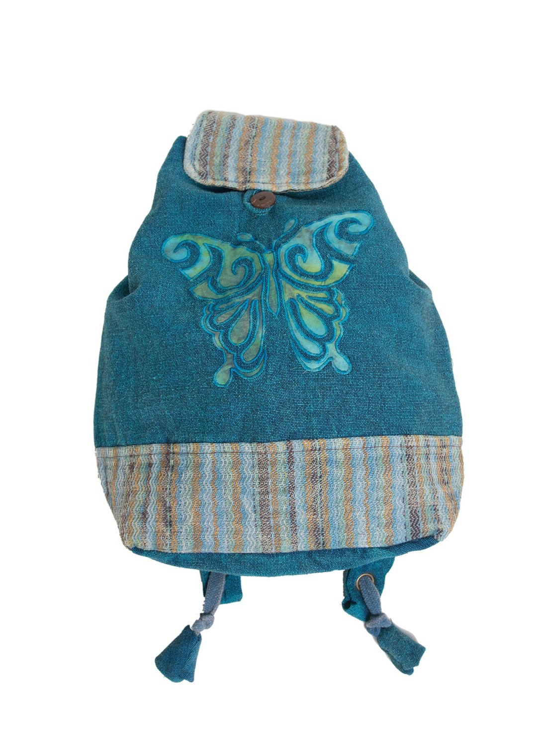 Earthbound Boho Slashed Butterfly Backpack‎ Hippie Gypsy Fairy EARTHBOUND | Bags | Hemp Baja Backpack | Poshmark main image 2