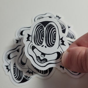 Adesivo de vinil Criatura da Lagoa Negra - adesivo com logotipo, adesivo de vinil, uso para laptops/garrafas de água/carros