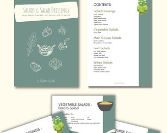 Digital Recipes, Salads & Salad Dressings Book