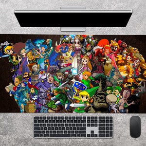 Gaming Mouse Pad Legend of Zelda Decor Gaming Large Mousepad Gaming Desk Pad Anime Gaming Desk Mat Gamer XL Mousepad Gamer Boyfriend Gift