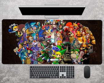 Gaming Mouse Pad Legend of Zelda Decor Gaming Large Mousepad Gaming Desk Pad Anime Gaming Desk Mat Gamer XL Mousepad Gamer Boyfriend Gift