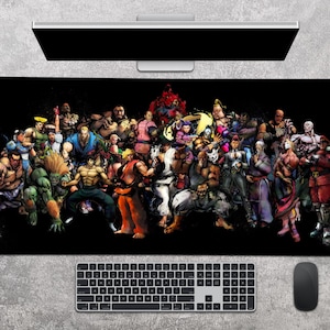 Gaming Mouse Pad Street Fighter Mousepad Anime Gaming Large Mousepad Gaming Desk Pad Gaming Desk Mat Gamer XL Mousepad Gamer Boyfriend Gift