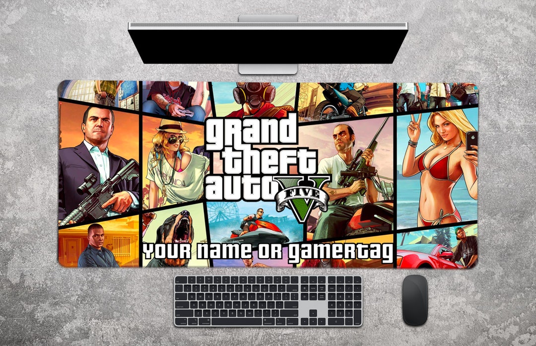 Personalizable Gaming Mouse Pad Grand Theft Auto Gaming Custom Mousepad