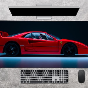 Gaming Mouse Pad Ferrari Sign Car Lover Gift Gaming Large Mousepad Gaming Desk Pad Gaming Desk Mat Gamer Mousepad Gamer Boyfriend Gift