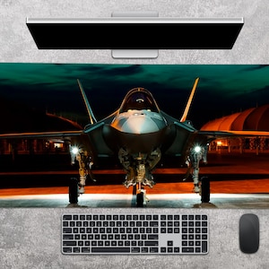 Gaming Mauspad Gaming Mousepad F35 Poster Pilot Geschenk F35 Lightning Jet Gaming Schreibtischunterlage Gaming Schreibtischunterlage Gamer Mousepad Gamer Boyfriend Geschenk