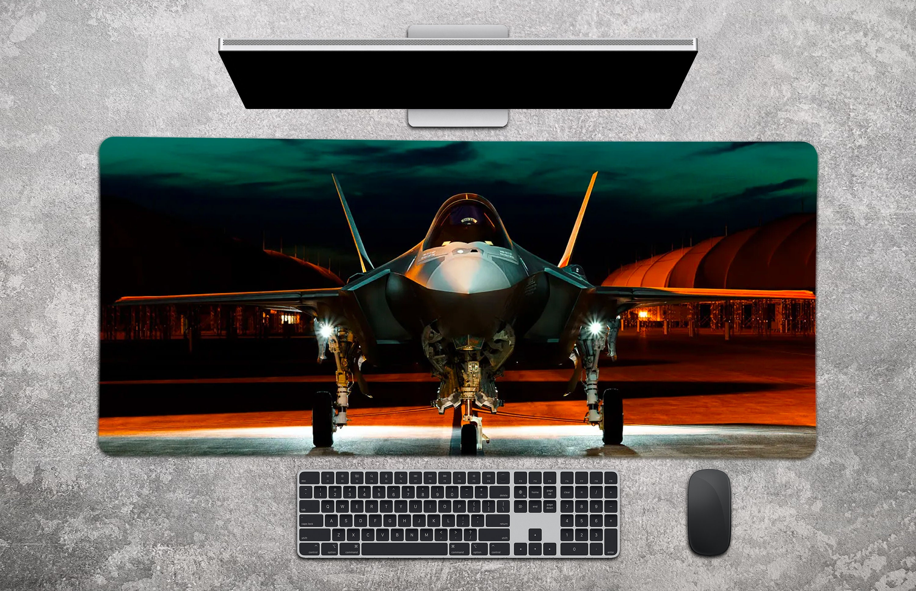 Gaming Mouse Pad Gaming Mousepad F35 Poster Pilot Gift F35 Lightning Jet Gaming Desk Pad Gaming Desk Mat Gamer Mousepad Gamer Boyfriend Gift